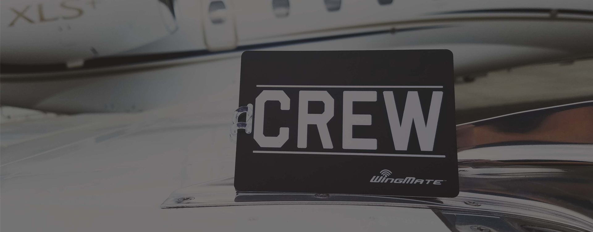 Image of smart grey luggage tag