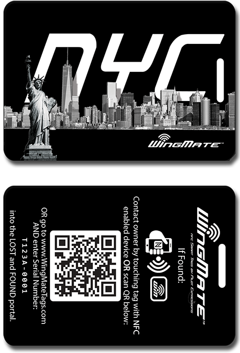 wingmate skyline Luggage tags